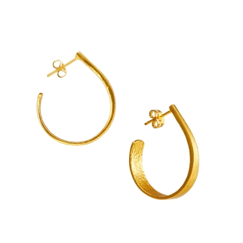 Earring made from brass, goldplated